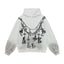 Vale Forever Silver Chain Cross Back Hoodie