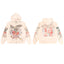 Vale Forever Cream Butterfly Graphic Hoodie