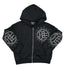 Mixed Emotions Eclipse Rhinestone Hoodie Black
