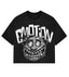 Mixed Emotions Monster Cropped Tee Black