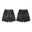 Chrome Hearts Black Drawstring Single Cross Patch Sweatshorts
