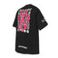 Chrome Hearts Pink Complex Scroll & Cross Short Sleeve T-Shirt (Black)
