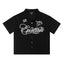 Mixed Emotion Waffle Shirt black