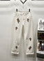Chrome Hearts White Levi's Cross Patch Denim Jeans