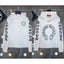 Chrome Hearts Gothic Letter Sleeve Zip-Up Hoodie (White)