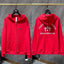 Chrome Hearts "Hollywood" Cross Zip-Up Hoodie (Red)
