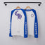 Chrome Hearts Raglan "CH" Gothic Script Long Sleeve (White/Blue)