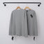 Chrome Hearts Cross Applique Henley Long Sleeve (Grey)