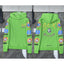 Chrome Hearts "Get High Records" Multi-Graphic Hoodie (Green)