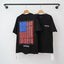 Chrome Hearts Vintage American Flag Graphic Short Sleeve T-Shirt (Black)