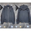 Chrome Hearts Gothic Letter Zip-Up Hoodie (Dark Grey)