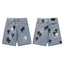 Chrome Hearts Classic Blue & Black-White Cross Patch Denim Shorts