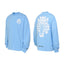 Chrome Hearts Dagger & Floral Vine Long Sleeve Sweatshirt (Light Blue)