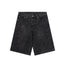 Chrome Hearts Black Heavy Wash & Paint Splatter Denim Shorts