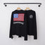 Chrome Hearts American Flag & Cross Graphic Long Sleeve (Black)