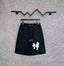 Chrome Hearts Black & White Cross Patch Sweatshorts