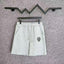 Chrome Hearts Light Gray Horseshoe Logo Sweatshorts