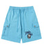 Chrome Hearts Light Blue Cargo Graphic Sweatshorts