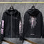 Chrome Hearts "DEADLY DOLL" Pink Scroll & Anime Zip-Up Hoodie (Black)