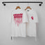 Chrome Hearts Melted Drip Cross Graphic Short Sleeve T-Shirt (White/Pink)