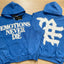 MIXED EMOTION "Emotions Never Die" Rhinestone Hoodie