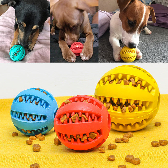 Pet Slow Feeder Rubber Ball Toy Main Image