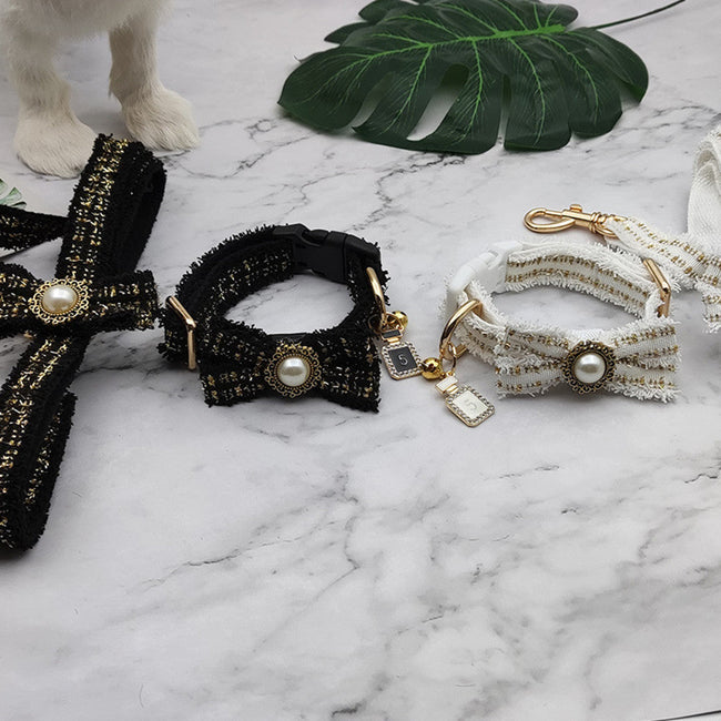 Victorian Pet Collar Leash Set Hover Image