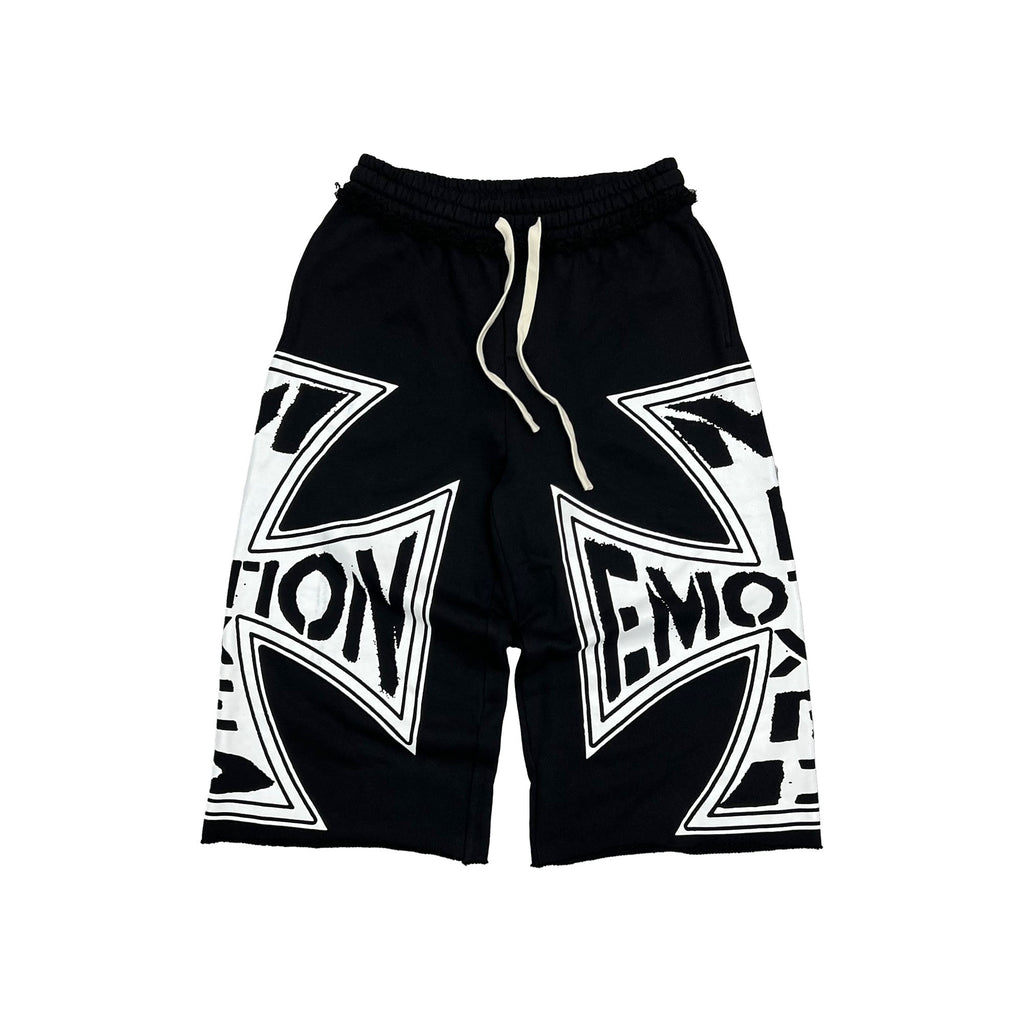 Mixed Emotions Black “Classic” 3/4 Shorts
