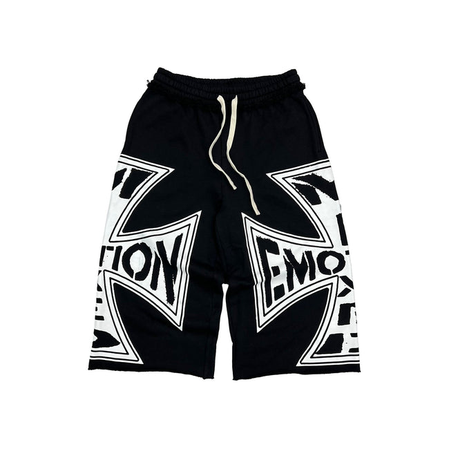 Mixed Emotions Black “Classic” 3/4 Shorts Hover Image