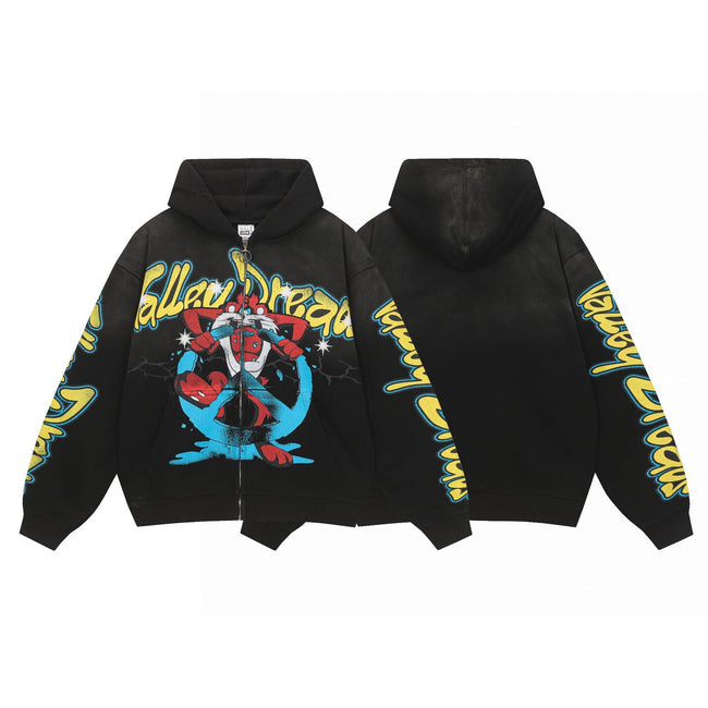 Vale Forever Rebel Rider Graphic Zip-Up Hoodie Hover Image