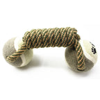 Cotton Rope Tennisball Dumbbell Dog Chew Toy