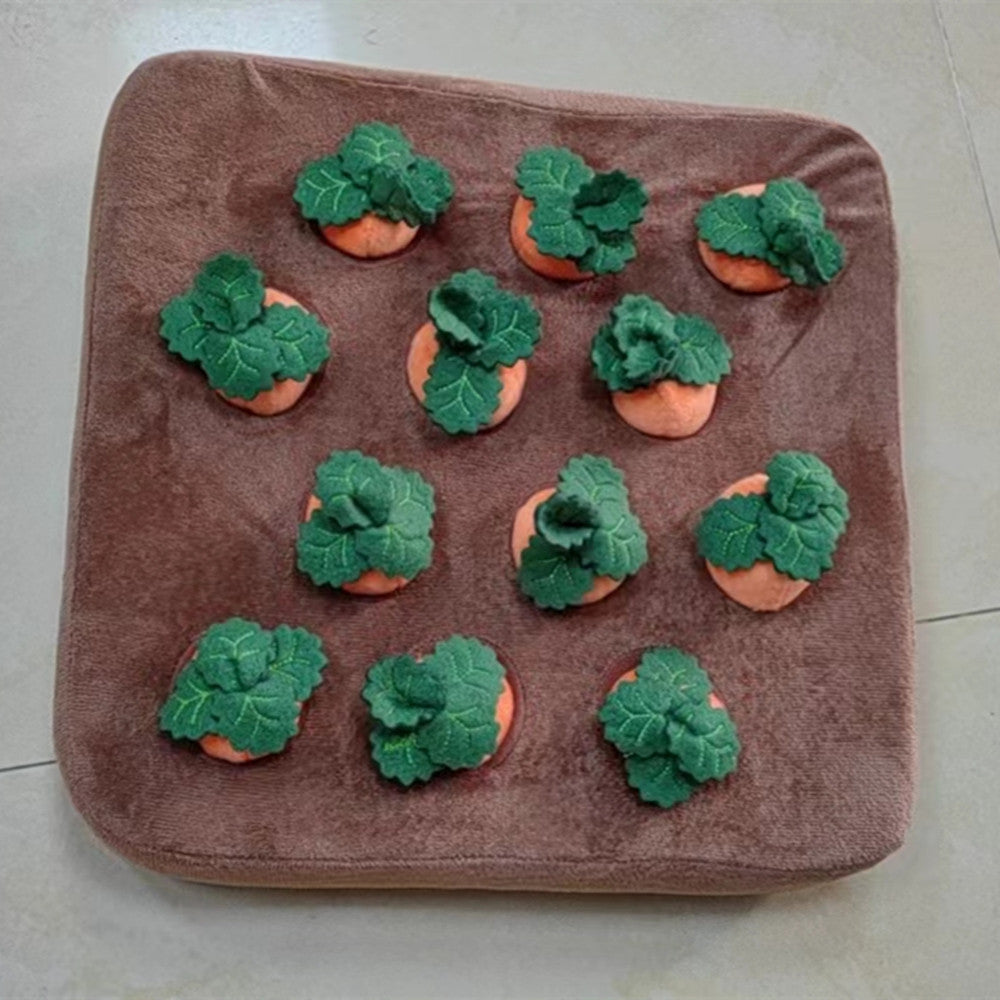 Carrot Plush Chew Toy Snuffle Mat
