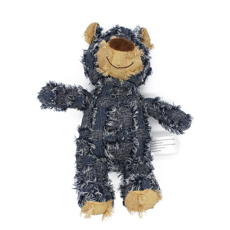Squeaky Sound Dog Toys - Bear Shape Bite Resistant Molar Chew Toys