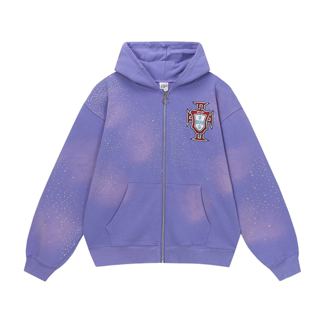 Vale Forever Purple Core Logo Zip-Up Hoodie Hover Image