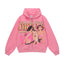 Vale Forever Pink Dream Girl Graphic Zip-Up Hoodie