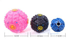 Dog Treat Trainning Food Dispenser Toy - Squeaky Giggle Ball
