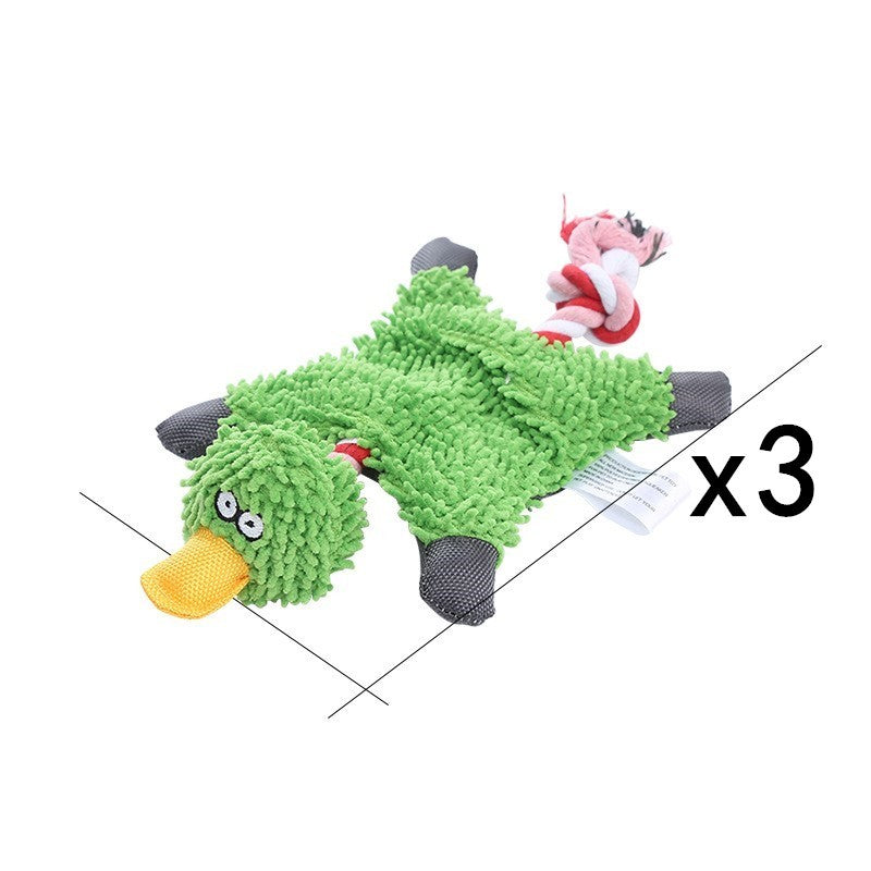 Dog Toy Corduroy Chew Toys - Squeaky Plush Animals