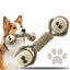 Cotton Rope Tennisball Dumbbell Dog Chew Toy