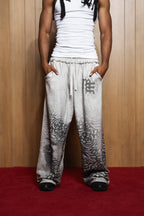 Mixed Emotions Grey ‘Striped’ Sweatpants