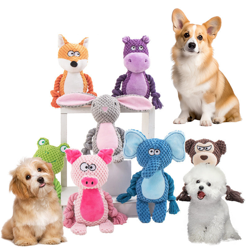 Plush Sound Toy Cotton Pet Toys Interactive Tug Of War