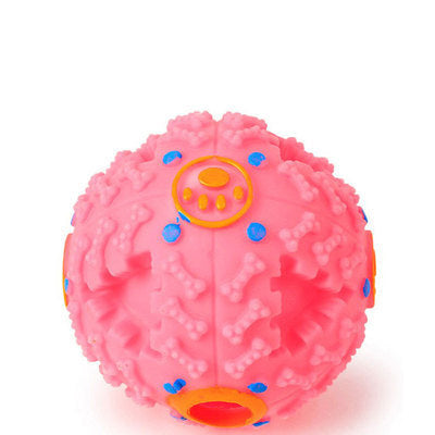 Dog Treat Trainning Food Dispenser Toy - Squeaky Giggle Ball
