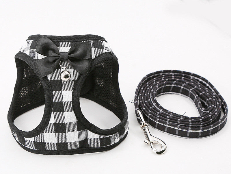 Pet Chain Traction Rope Set, Chest Harness, Cat Harness, Cat Collar, Dog Leash