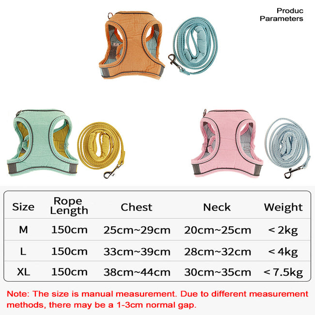 Vest-Style Chest Harness Cat Walking Leash Main Image