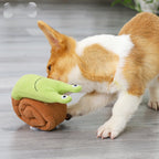 Fleece Interactive Dog Puzzle Snails Toys For Small or Midium Dog Training