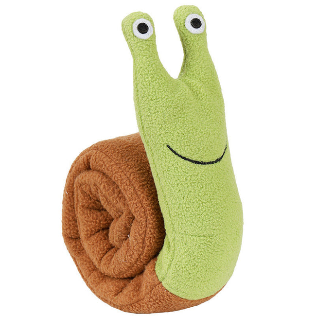 Fleece Interactive Dog Puzzle Snails Toys For Small or Midium Dog Training Hover Image