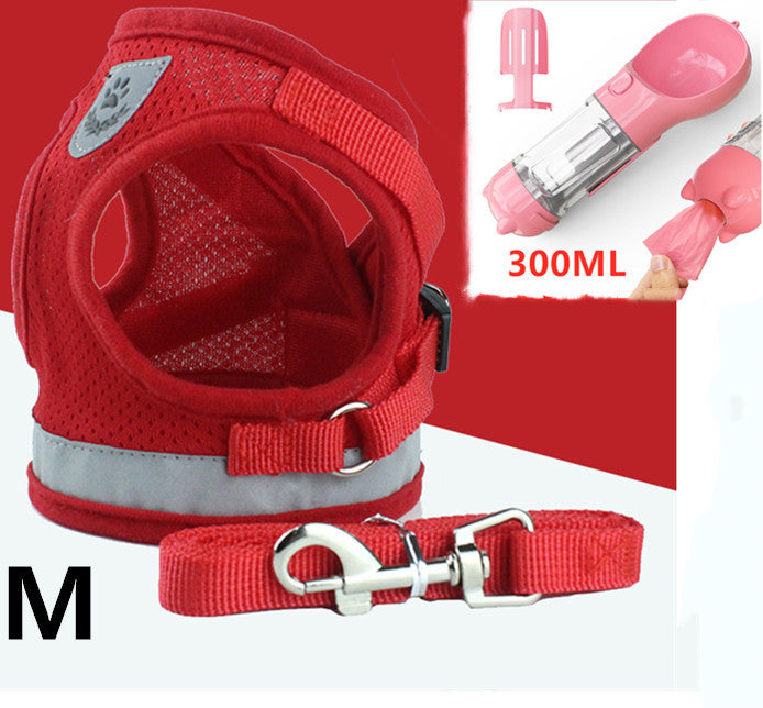 Pet Leash and Breathable Mesh Harness Vest
