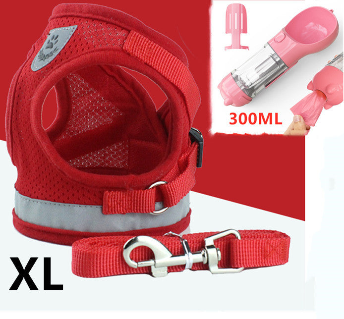 Pet Leash and Breathable Mesh Harness Vest