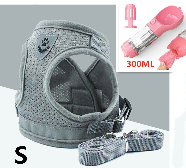 Pet Leash and Breathable Mesh Harness Vest