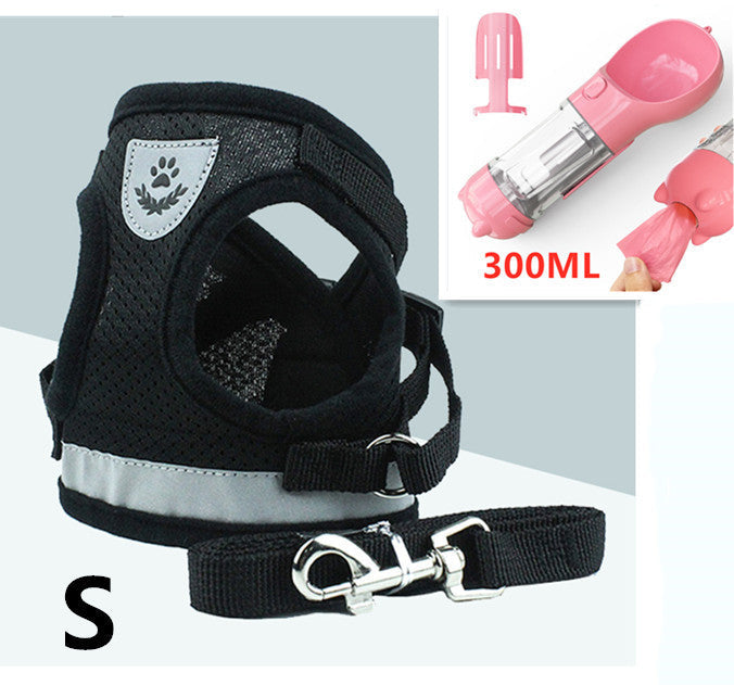 Pet Leash and Breathable Mesh Harness Vest