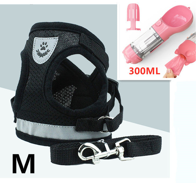 Pet Leash and Breathable Mesh Harness Vest